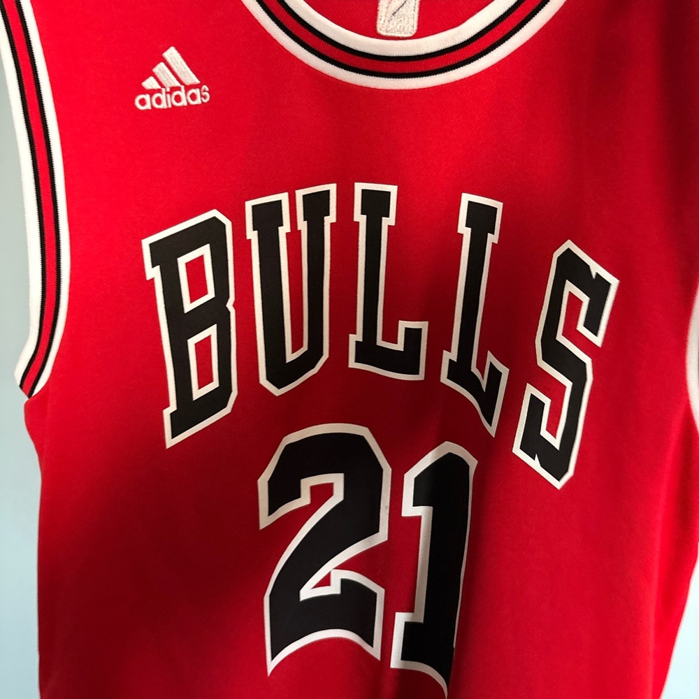 Adidas Bulls Red Basketball Jersey